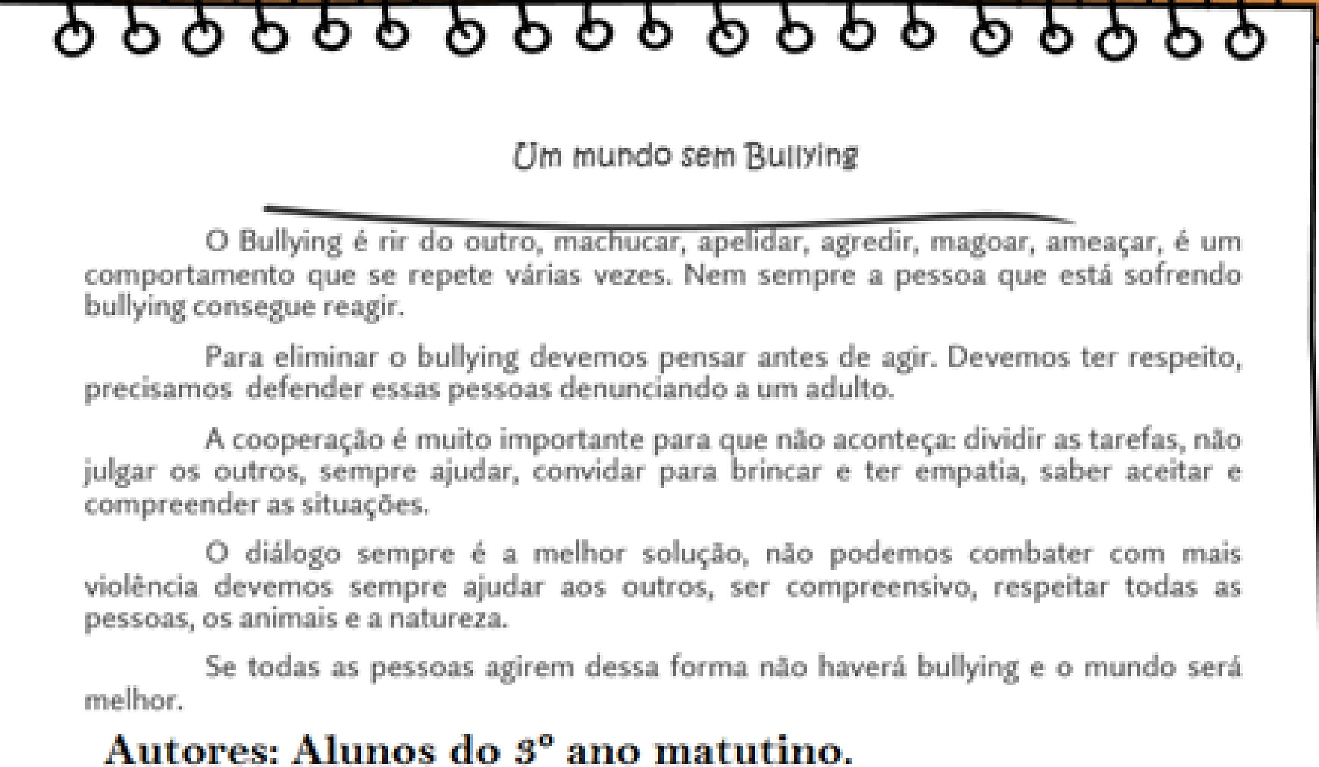 RI: AI Contextos Educativos: Conflito na Escola: bullying