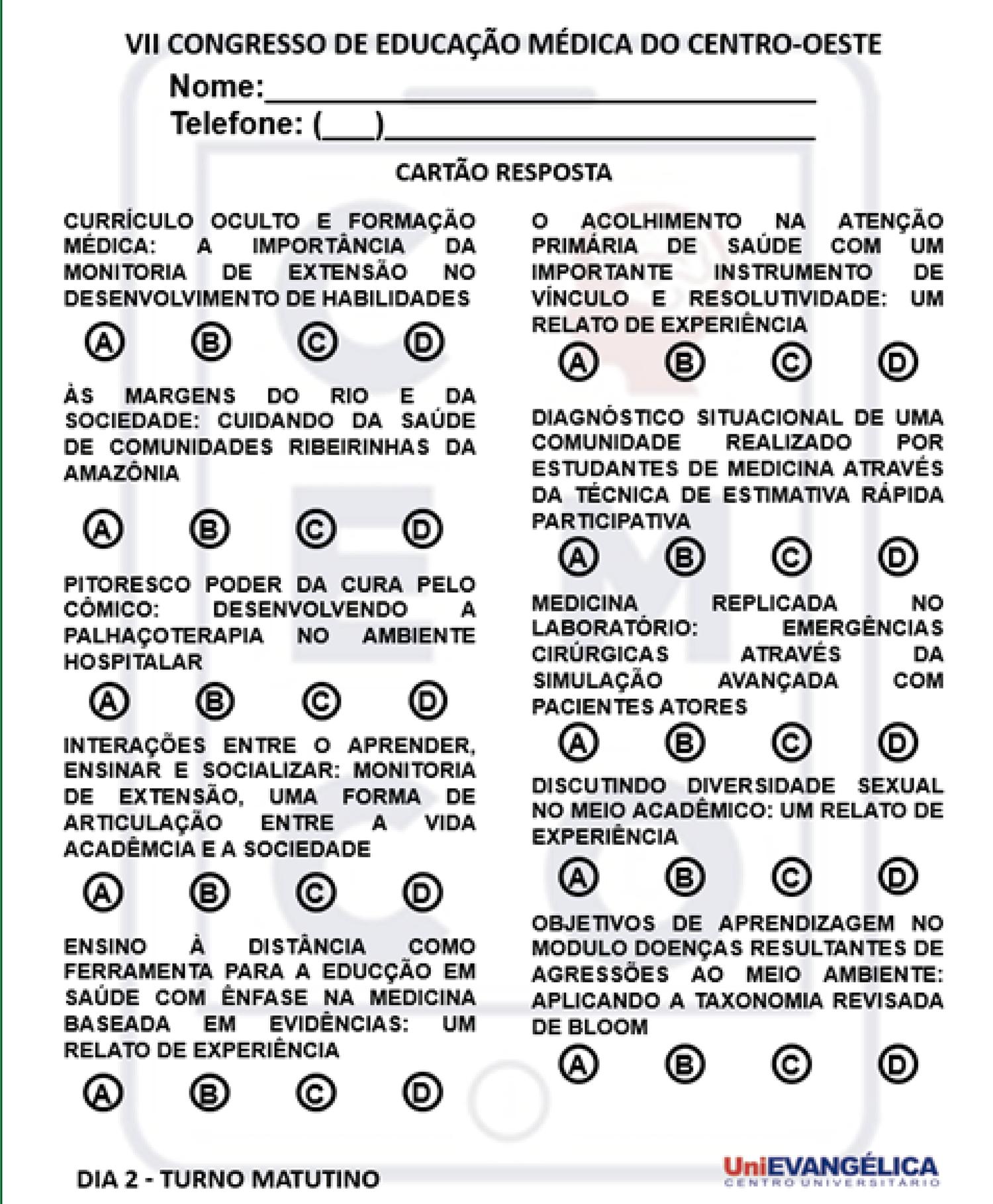 Pôster Quiz como Estratégia Inovadora na Exposição de Trabalhos em um  Congresso de Educação Médica